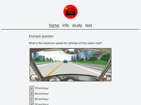 'chinesedrivingtest.com' screenshot