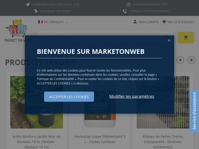 'marketonweb.fr' screenshot