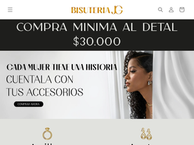bisuteriajg.com homepage screenshot