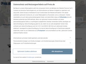 'preis.de' screenshot