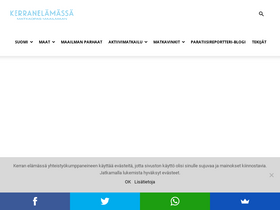 'kerranelamassa.fi' screenshot