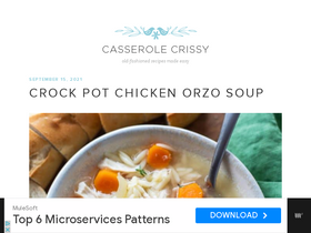 'casserolecrissy.com' screenshot