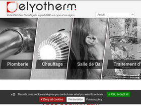 'elyotherm.fr' screenshot