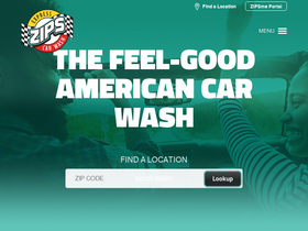 'zipscarwash.com' screenshot