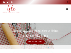 'thesouthernladycooks.com' screenshot