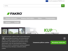 'fakro.pl' screenshot