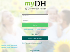 'mydh.org' screenshot
