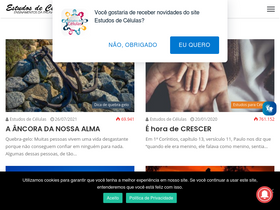 'estudosdecelulas.com.br' screenshot