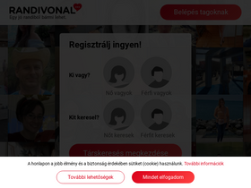 'randivonal.hu' screenshot