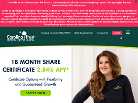 'carolinatrust.org' screenshot