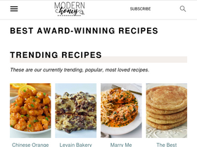 'modernhoney.com' screenshot