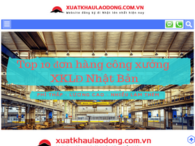 'xuatkhaulaodong.com.vn' screenshot