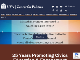 'centerforpolitics.org' screenshot