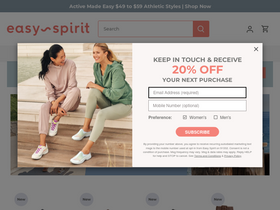 'easyspirit.com' screenshot