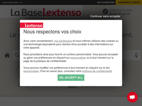 'labase-lextenso.fr' screenshot