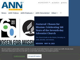 'adventist.news' screenshot