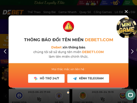 'debet.win' screenshot