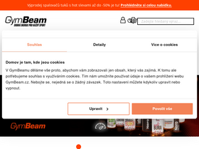 'gymbeam.cz' screenshot