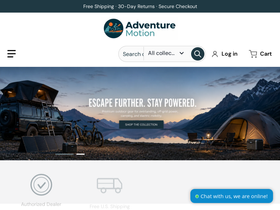 Adventure Motion homepage screenshot