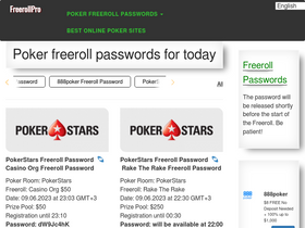 'freerollpro.com' screenshot