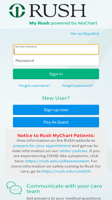 mychart.rush.edu
