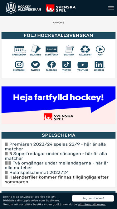 Hockeyallsvenskan Se Analytics Market Share Stats Traffic Ranking