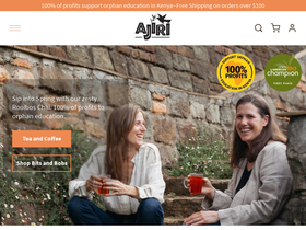 ajiritea.com homepage screenshot