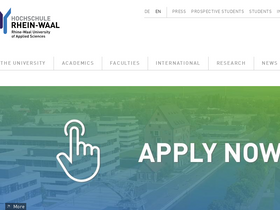 'hochschule-rhein-waal.de' screenshot