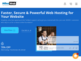 'milesweb.in' screenshot
