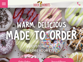 'duckdonuts.com' screenshot