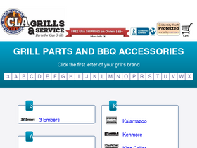 'clagrills.com' screenshot