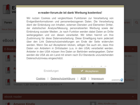 'e-reader-forum.de' screenshot