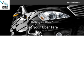 'uberfarefinder.com' screenshot