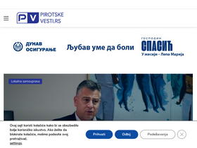 'pirotskevesti.rs' screenshot