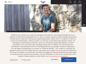 'trigema.de' screenshot