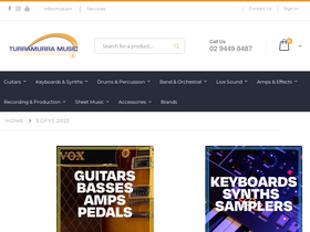 'turramusic.com.au' screenshot