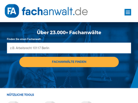 'fachanwalt.de' screenshot