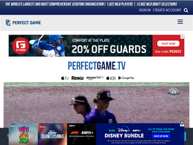 'perfectgame.org' screenshot