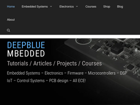 'deepbluembedded.com' screenshot