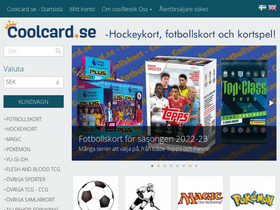 'coolcard.se' screenshot