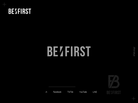 'befirst.tokyo' screenshot