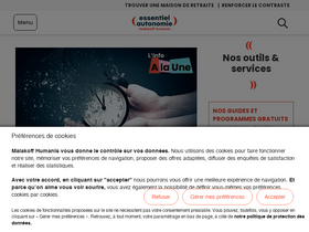 'essentiel-autonomie.com' screenshot