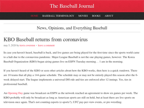 thebaseballjournal.com