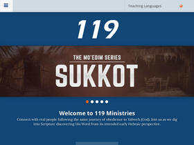 '119ministries.com' screenshot