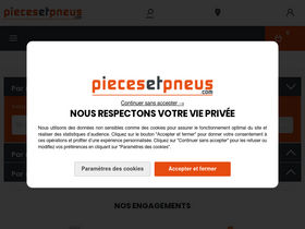 'piecesetpneus.com' screenshot