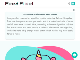 'feedpixel.com' screenshot