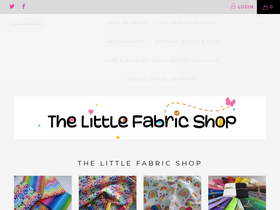 Thelittlefabricshop homepage screenshot