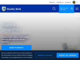 'stanbicbank.co.zm' screenshot