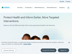 'natera.com' screenshot