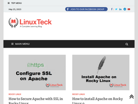 'linuxteck.com' screenshot
